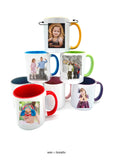 Bunte Tasse mit Wunschgrafik