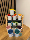 Bunte Tasse mit Wunschgrafik